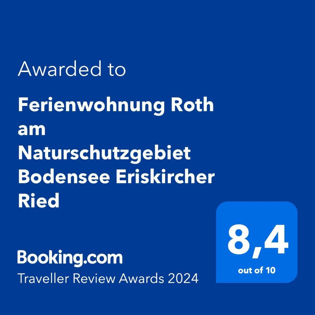 Ferienwohnung Roth Am Naturschutzgebiet Bodensee Eriskircher Ried Екстер'єр фото